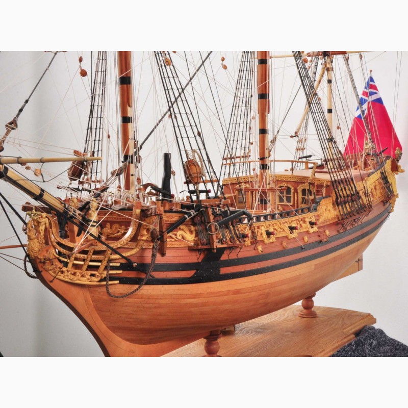Фото 10. Модель корабля Яхта Ройял Кэролайн 1749 HMY Royal Caroline Георга II