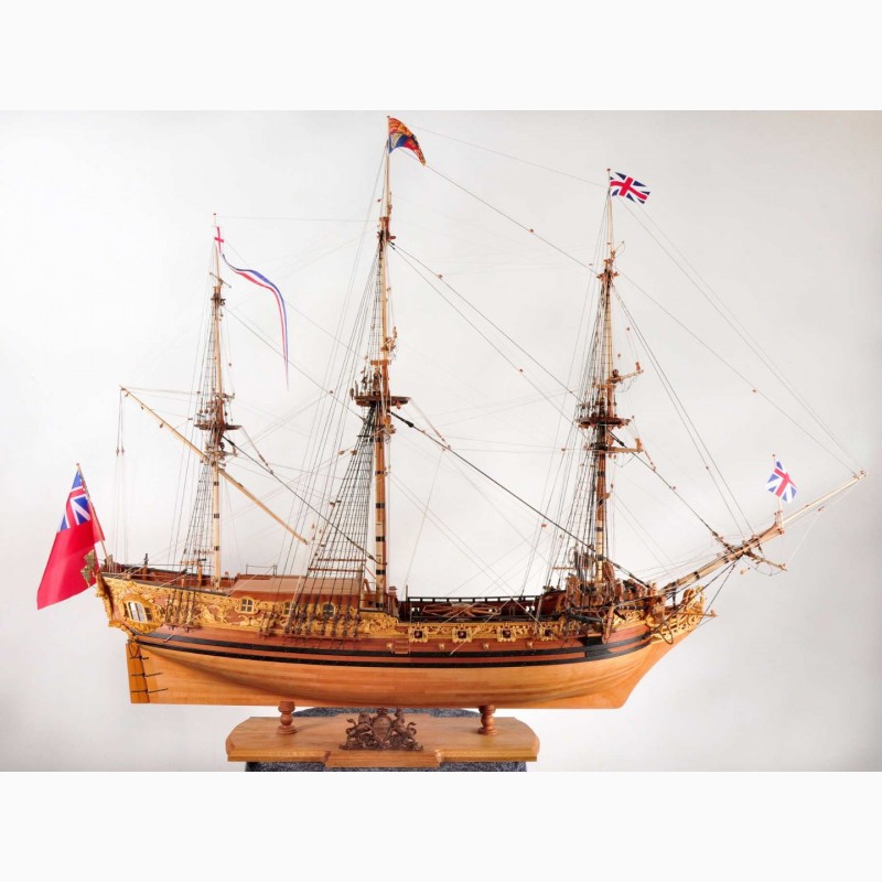 Фото 2. Модель корабля Яхта Ройял Кэролайн 1749 HMY Royal Caroline Георга II