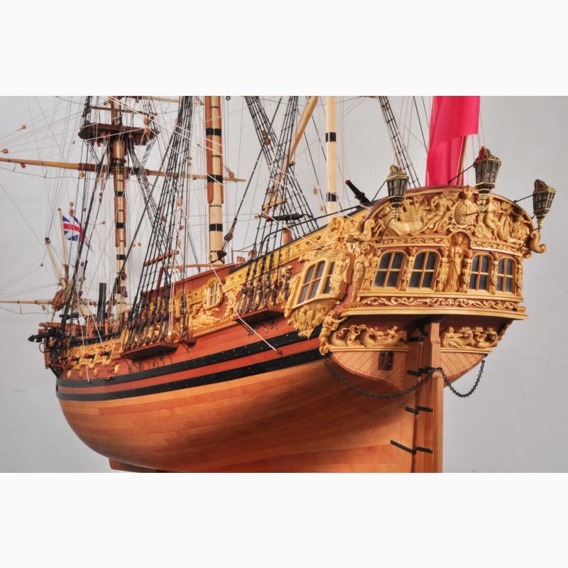 Фото 3. Модель корабля Яхта Ройял Кэролайн 1749 HMY Royal Caroline Георга II