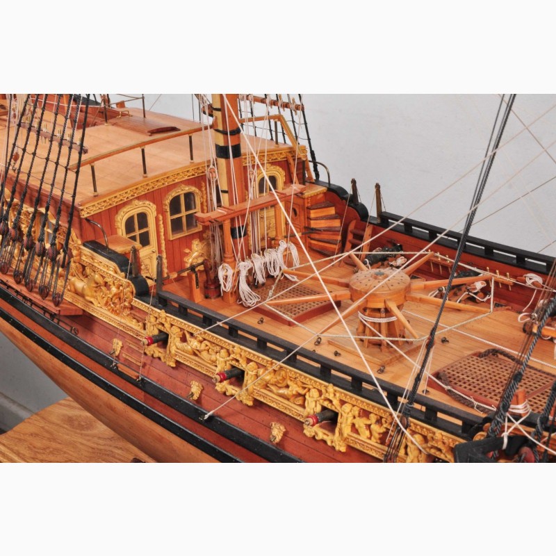 Фото 6. Модель корабля Яхта Ройял Кэролайн 1749 HMY Royal Caroline Георга II