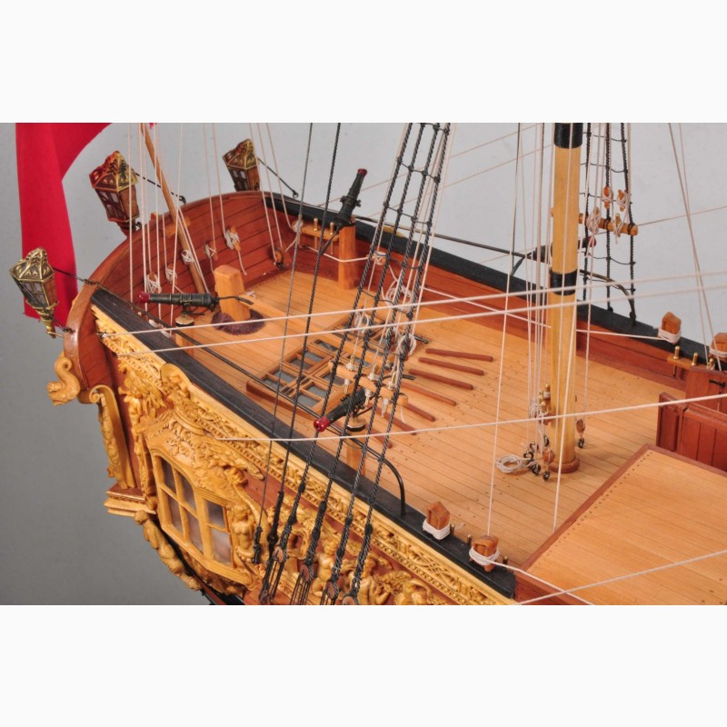 Фото 7. Модель корабля Яхта Ройял Кэролайн 1749 HMY Royal Caroline Георга II