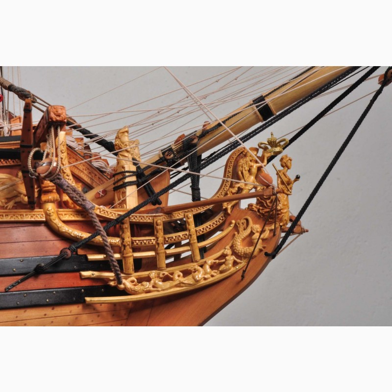 Фото 9. Модель корабля Яхта Ройял Кэролайн 1749 HMY Royal Caroline Георга II