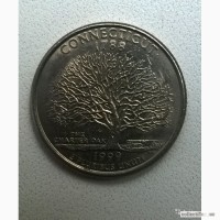 Монета liberty quarter dollar 1999