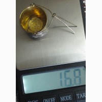 Серебряное чайное ситечно, серебро 875 проба