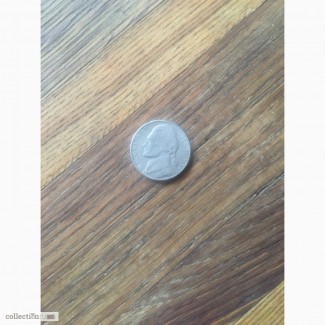 Монета Quarter Five cents liberty 1993