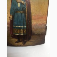 Старинная икона Святой благоверный князь Михаил Тверской 19 век