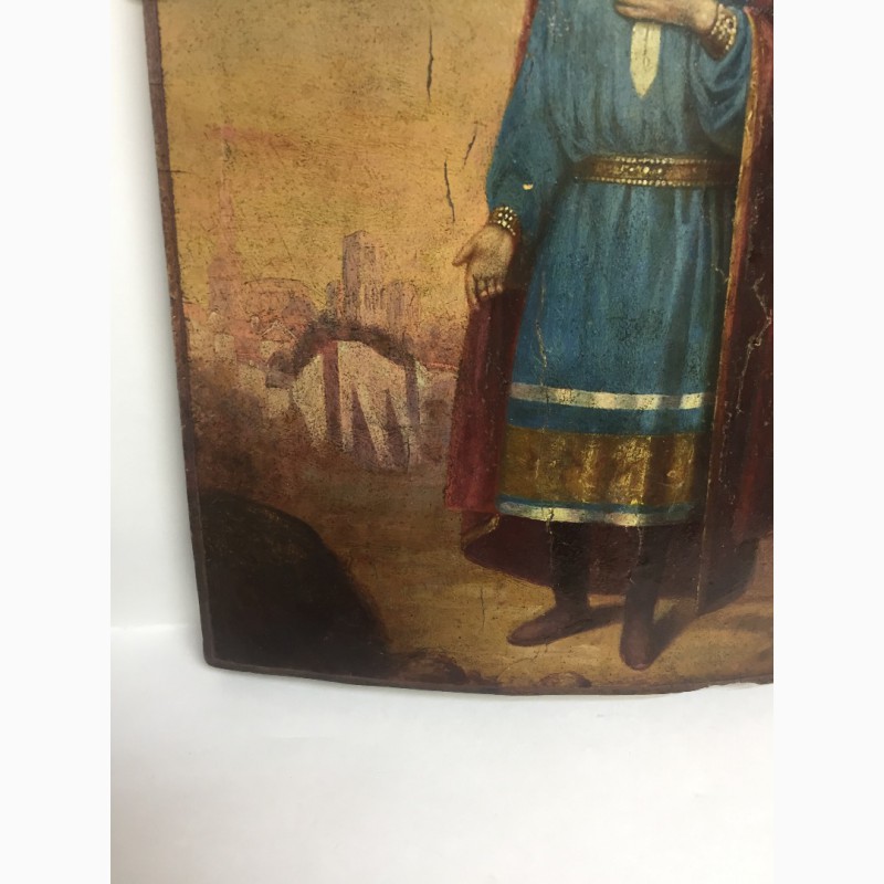 Фото 6. Старинная икона Святой благоверный князь Михаил Тверской 19 век