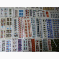 Почтовые марки СССР в листах на вес от 1 килограмма