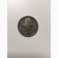 Монета liberty quarter dollar 1988 года