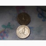 Продам 2 монеты liberty 1967 год и 1991 год в отличном состоянии