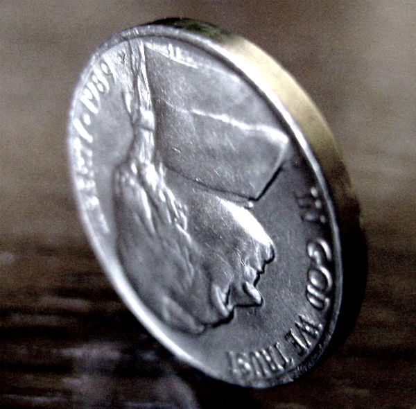 Фото 3. Редкая монета 5 центов 1989 год. США