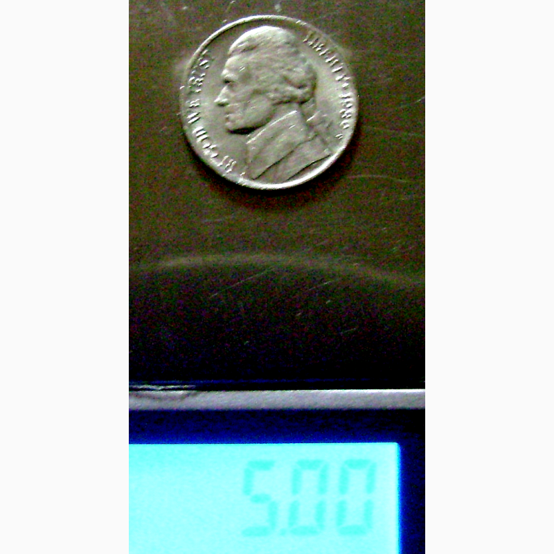 Фото 5. Редкая монета 5 центов 1989 год. США