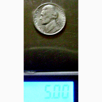 Редкая монета 5 центов 1989 год. США