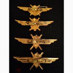 Знак классность офицерский ВВС летчик комплект 1, 2, 3, БК, класс Набор 4шт