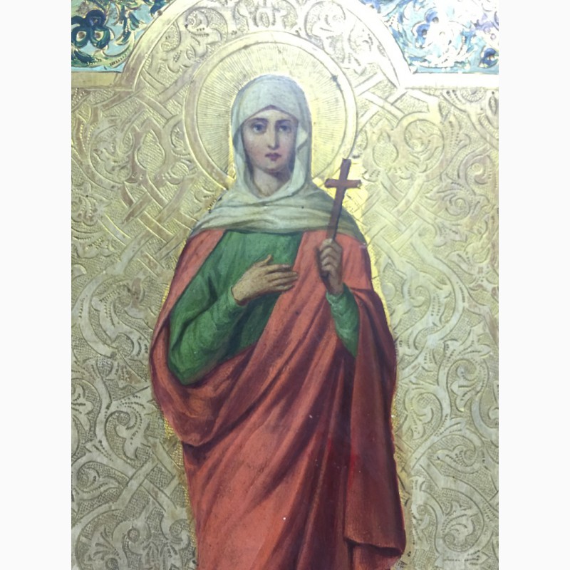 Фото 8. Старинная икона Св.Мученицы Натальи в киоте Рубеж 19-20 века