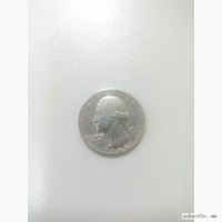 Продам монету quarter dollar 1965 liberty перевертыш