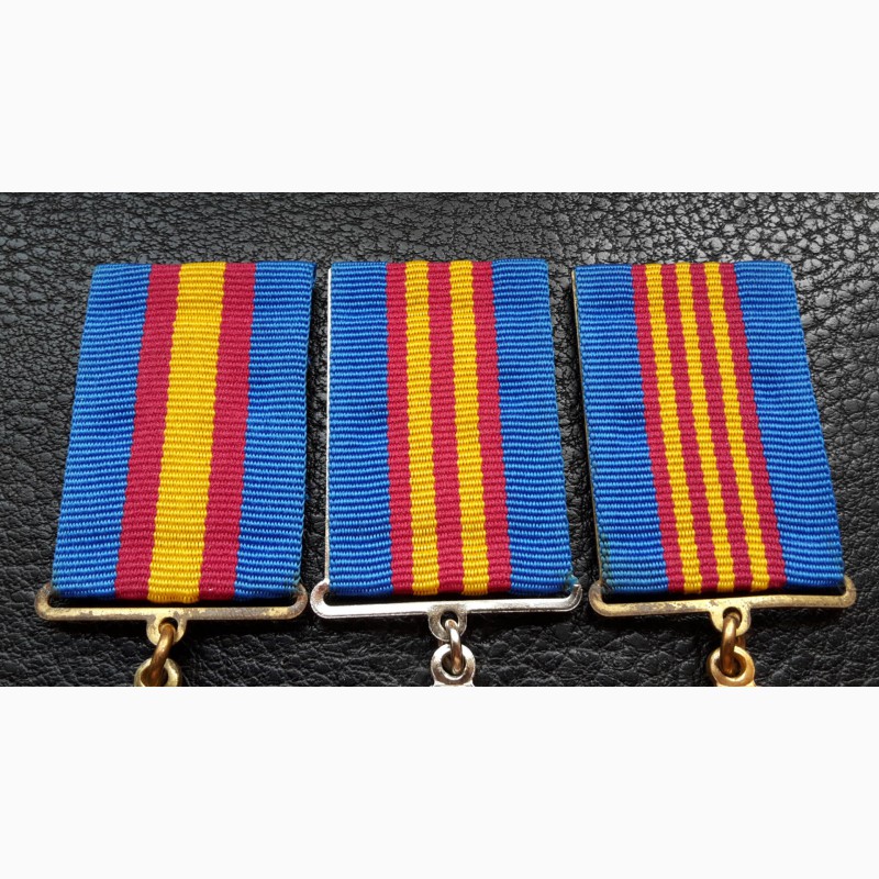 Фото 6. Медали. За образцовость в военной службе. 1, 2, 3 степень. ВС Украина. Полный комплект