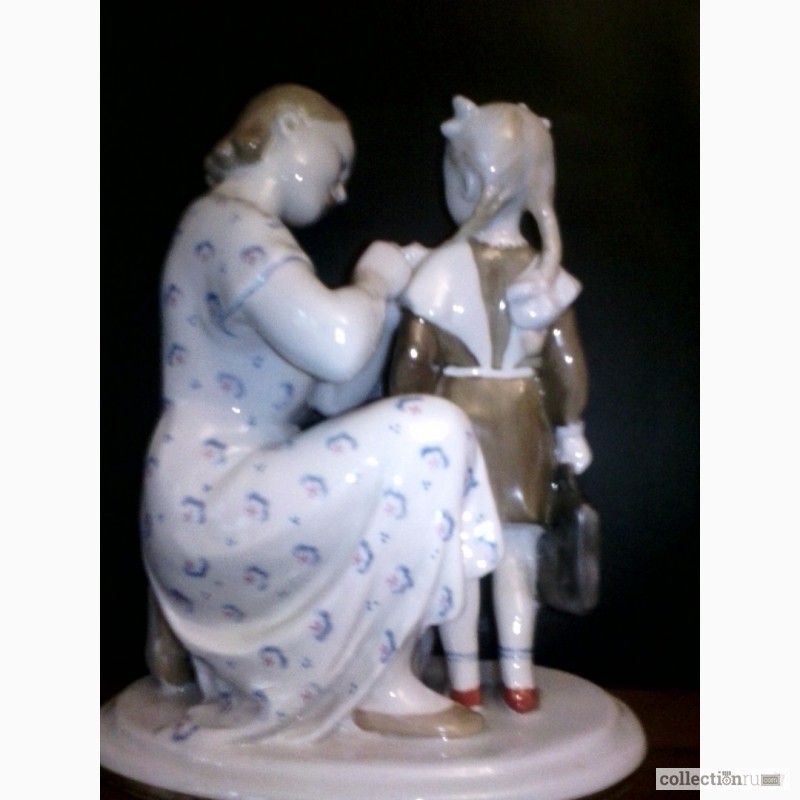 Фото 3. Продам статуэтка «Первый раз в первый класс» лфз, период ссср 1950 - 1960 гг