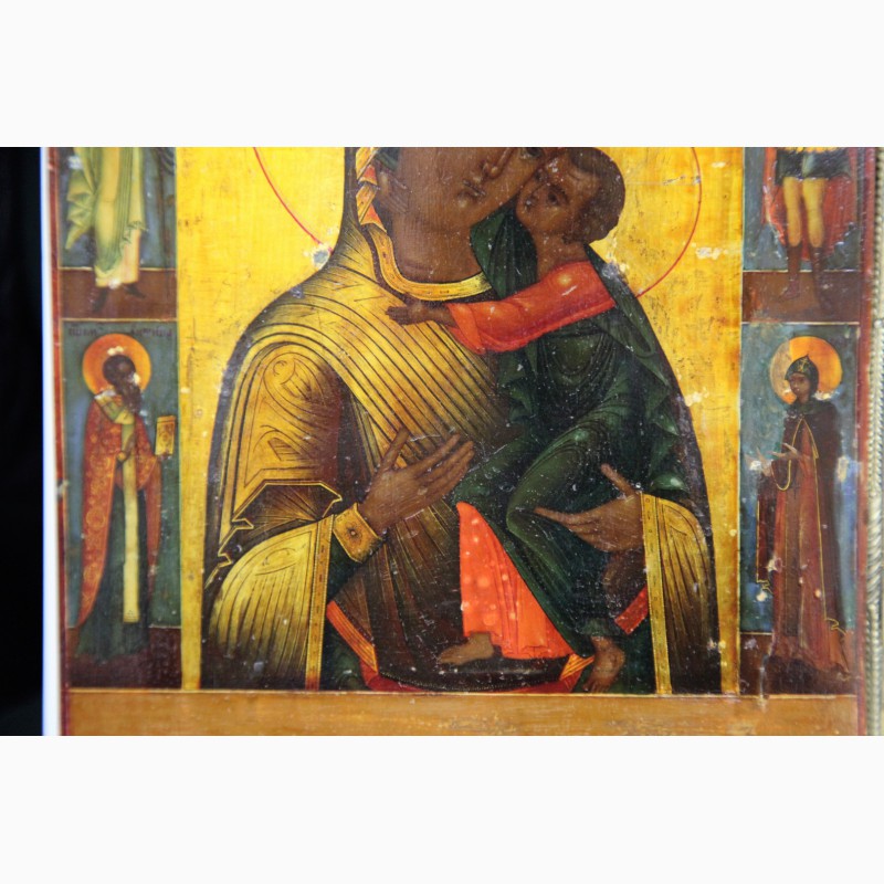 Фото 10. Продается Икона Толгская Пресвятая Богородица с предстоящими. Ярославль 1867 год