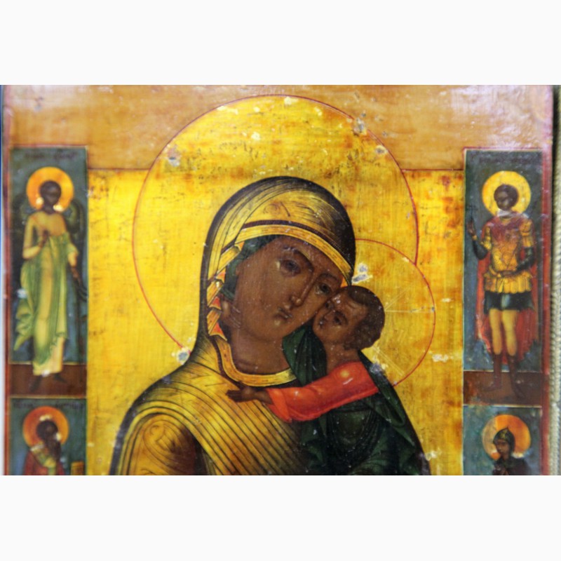 Фото 8. Продается Икона Толгская Пресвятая Богородица с предстоящими. Ярославль 1867 год