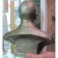 Бюст Жукова, скульптор Баганов, сплав белого металла высота
