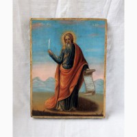 Продается Икона Св. пророк Илья с мечом вторая половина XIX века