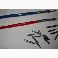 Две школьные ручки с перьями 40-е годы
