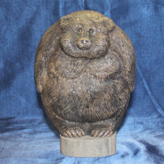 Символ России элитный подарок медведь ТОПТЫГИН ручная работа из натурального камня