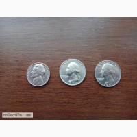 Liberty quarter dollar 1981, 1974, 1981