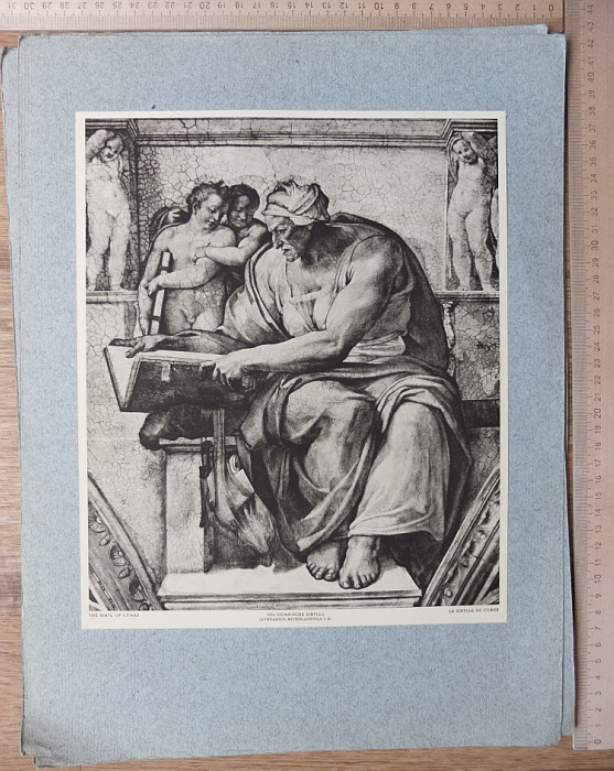 Фото 12. Папка гравюр Микеланджело Пророки и предсказательницы 16 гравюр, 1910 год издания