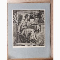 Папка гравюр Микеланджело Пророки и предсказательницы 16 гравюр, 1910 год издания