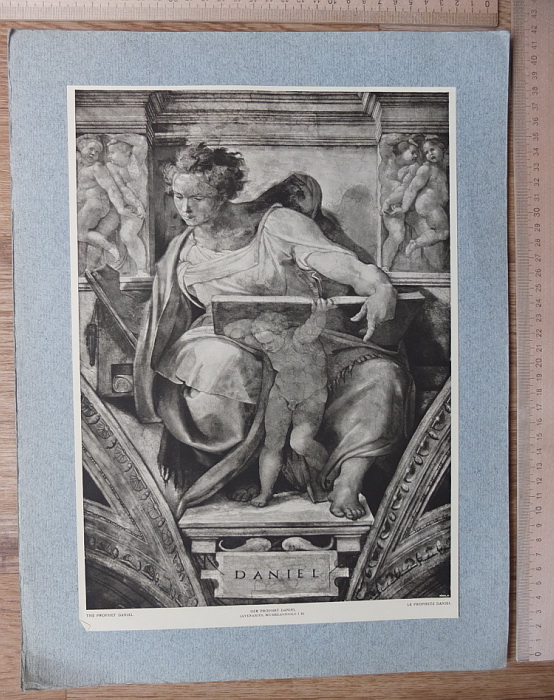 Фото 14. Папка гравюр Микеланджело Пророки и предсказательницы 16 гравюр, 1910 год издания