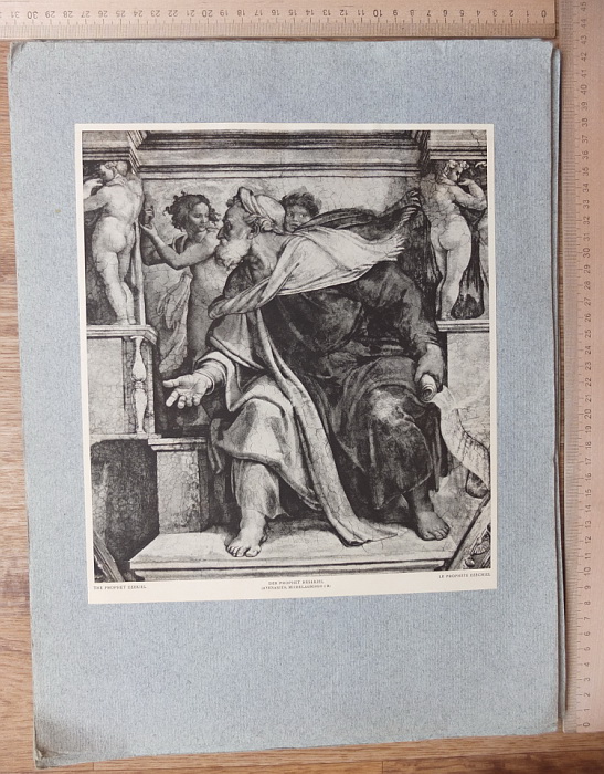 Фото 15. Папка гравюр Микеланджело Пророки и предсказательницы 16 гравюр, 1910 год издания