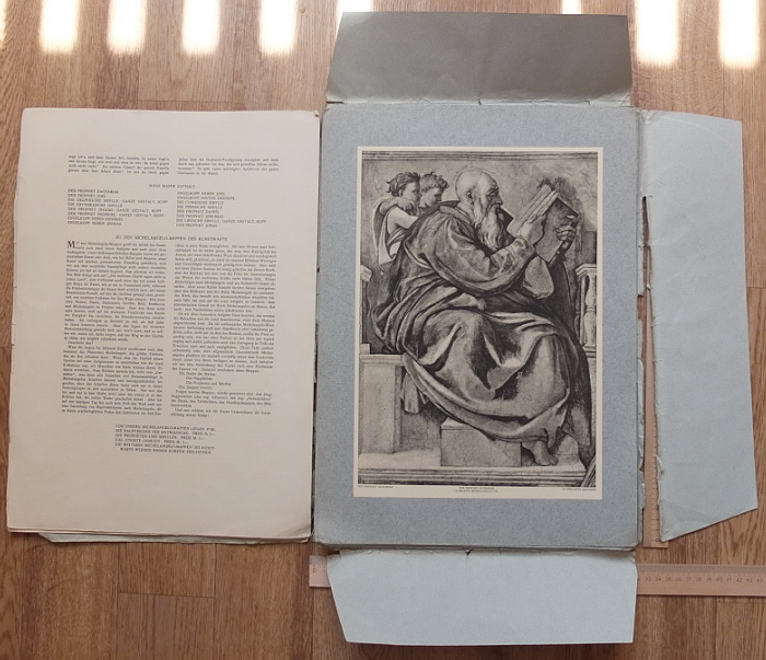 Фото 7. Папка гравюр Микеланджело Пророки и предсказательницы 16 гравюр, 1910 год издания