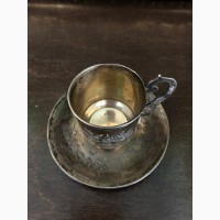 Серебряная кофейная пара 84