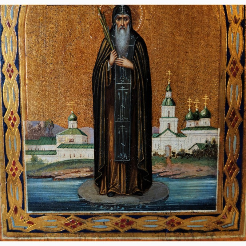 Фото 3. Продается Икона Св. преподобный Антоний Римлянин, Новгородский конец XIX века
