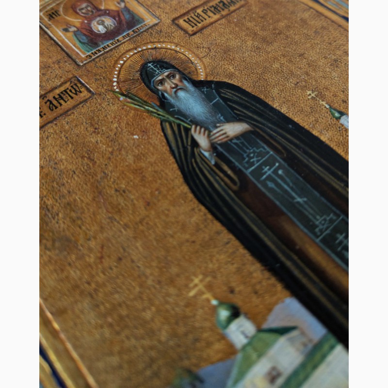Фото 5. Продается Икона Св. преподобный Антоний Римлянин, Новгородский конец XIX века