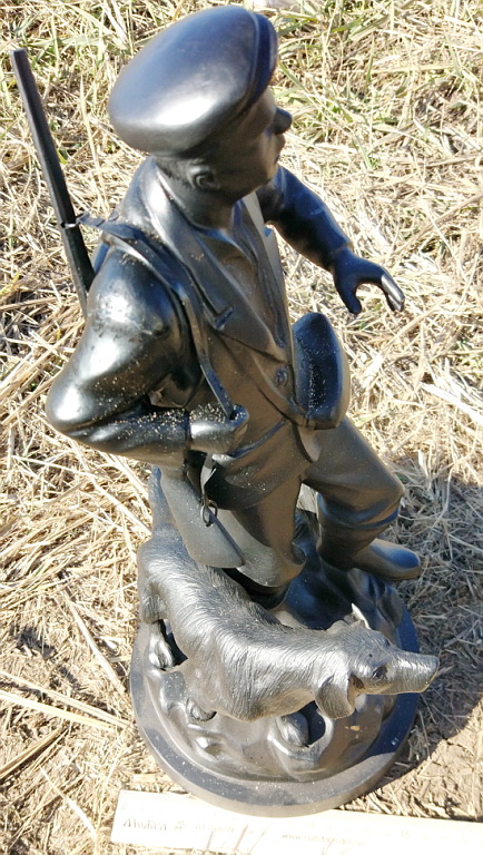 Фото 4. Чугунная статуэтка Охотник с собакой, Касли, 1989 год