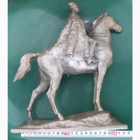 Силуминовая статуэтка Чапай на коне, Монументскульптура, СССР