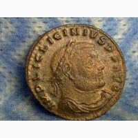 Монета Рима имп. Лициниус 1, нумий, фолис, 308-324, Юпитер