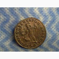 Монета Рима имп. Лициниус 1, нумий, фолис, 308-324, Юпитер