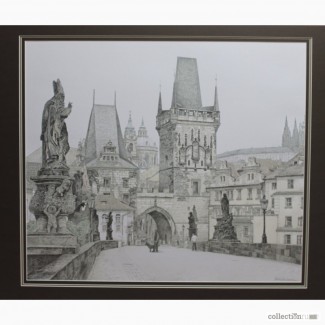 Картина Прага художник М. Шараев