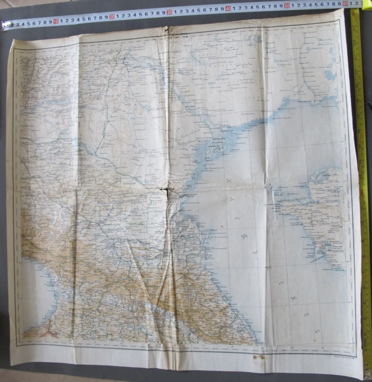 Карта Северный Кавказ, царская Россия, 1902 год