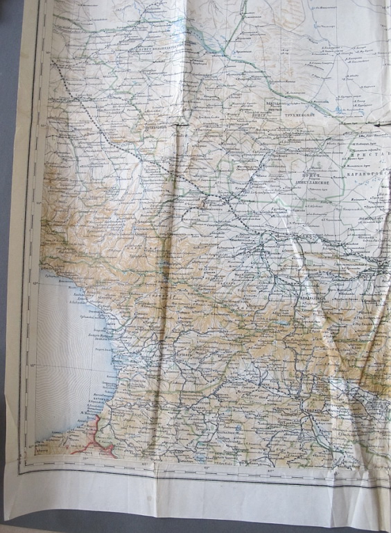 Фото 7. Карта Северный Кавказ, царская Россия, 1902 год