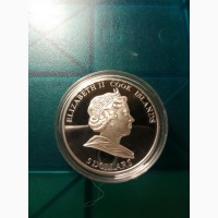 Мак Монета Острова Кука 5 долларов 2009