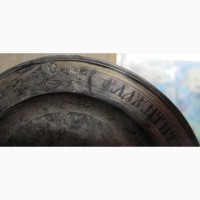 Серебряный церковный дискос, серебро 84 проба, годовик, 1850 год