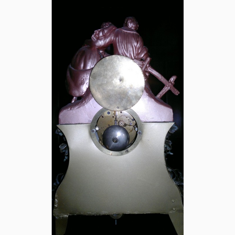 Фото 3. Бронзовые каминные часы, Франция, 19 век