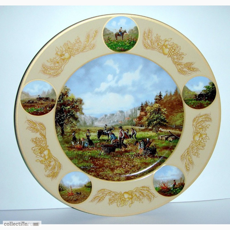 Фото 4. Коллекционная тарелка Кartoffelernte