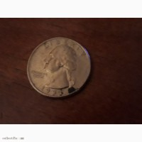 Продам монету: liberty quarter dollar, 1993 год