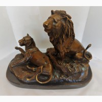 Продается Бронзовая скульптура Лев и львица G.Gardet. France 1900-1914 гг